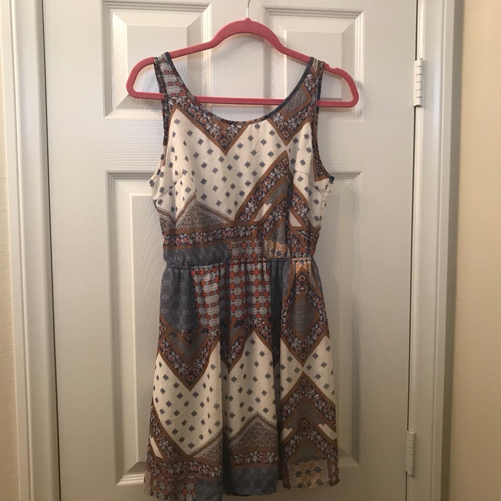 Divided open back dress